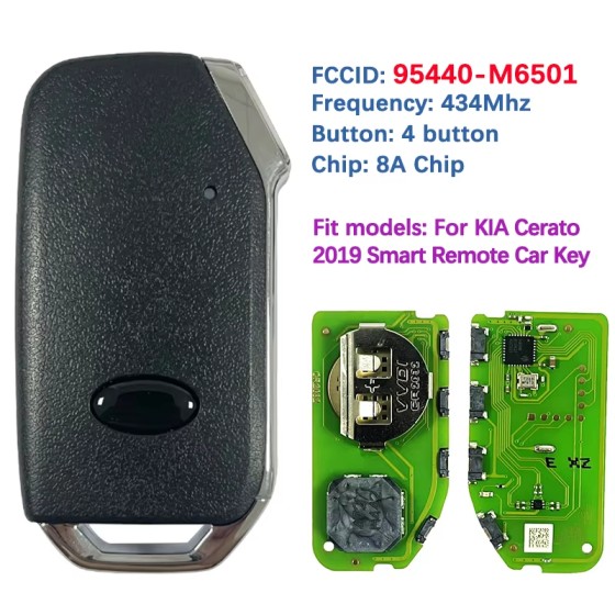 2019-2020 Kia Forte / 4-Button Smart Key / PN: 95440-M6500 / CQOFD00430 (AFTERMARKET)